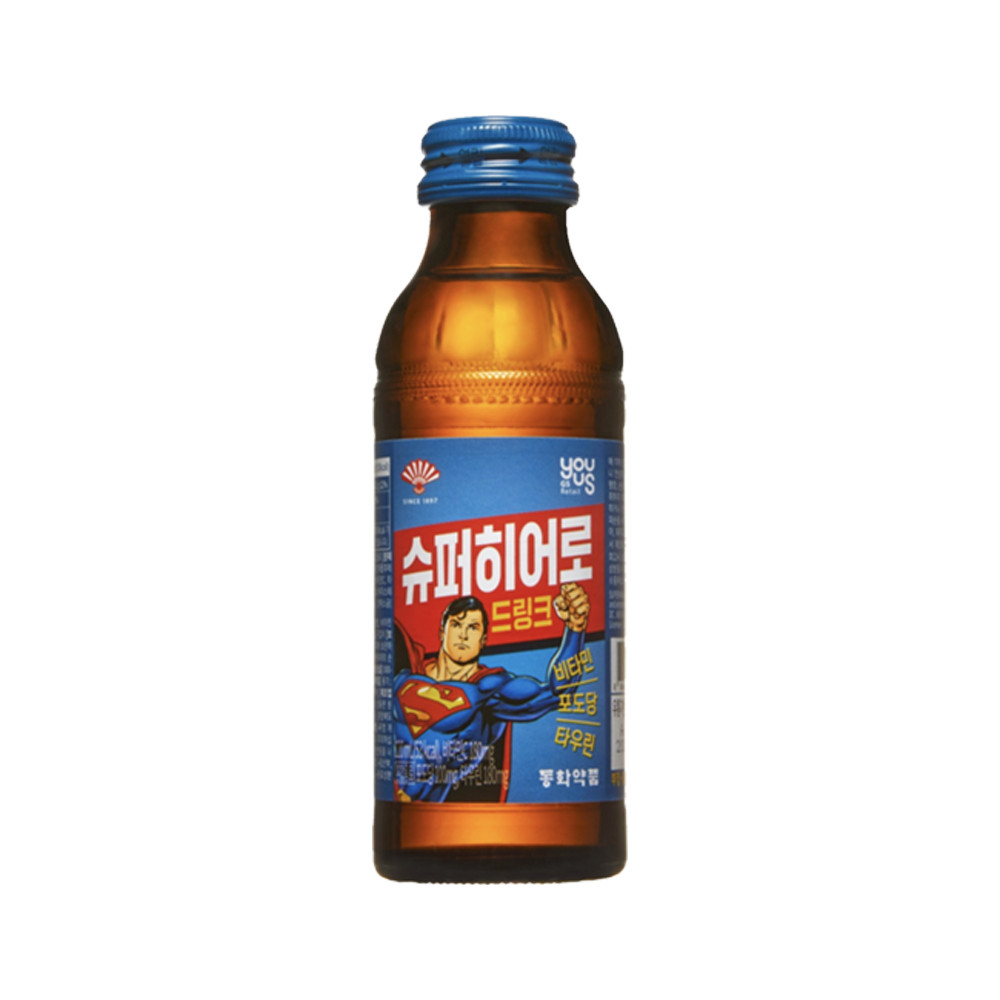 슈퍼히어로 드링크 비타민 포도당 타우린 에너지음료병 120ml x 6개 : 위드원샵
