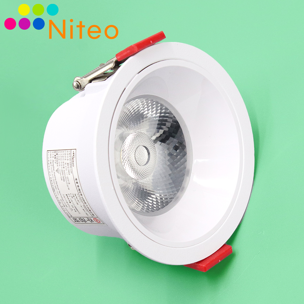 움푹 LED 다운라이트 COB 방습골타입 10w 75mm(3인치) 플리커프리 매립등 : 조이라이팅