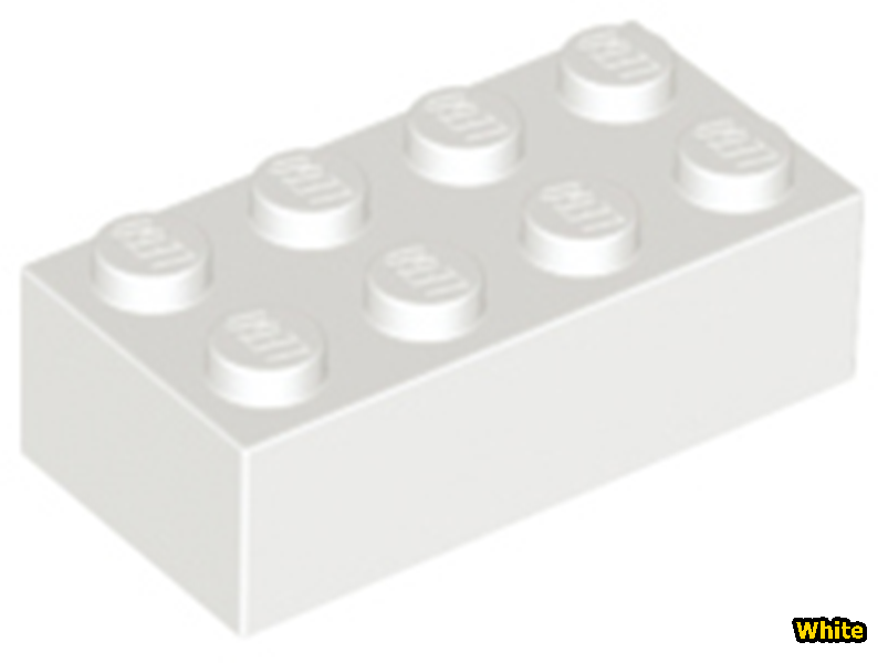 레고 브릭 Brick 2 x 4 3001 White : 아이엠브릭