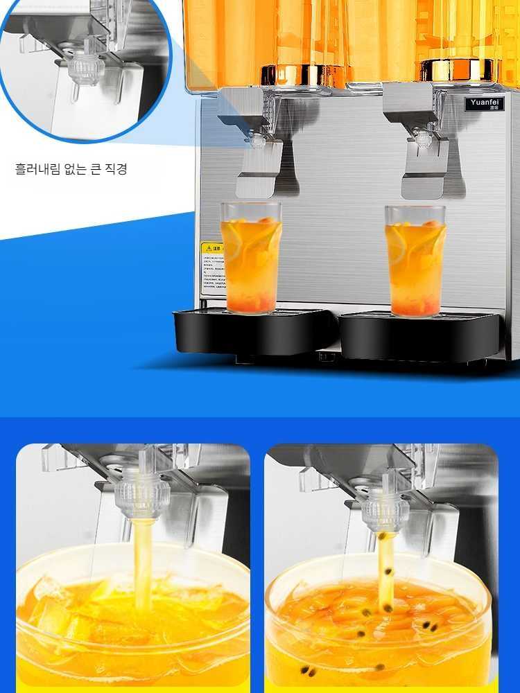 뷔페 음료 디스펜서 카페 냉음료 아이스티 쥬스 음료수 기계 1. 단일 12L 별도 냉장 : US샵큐