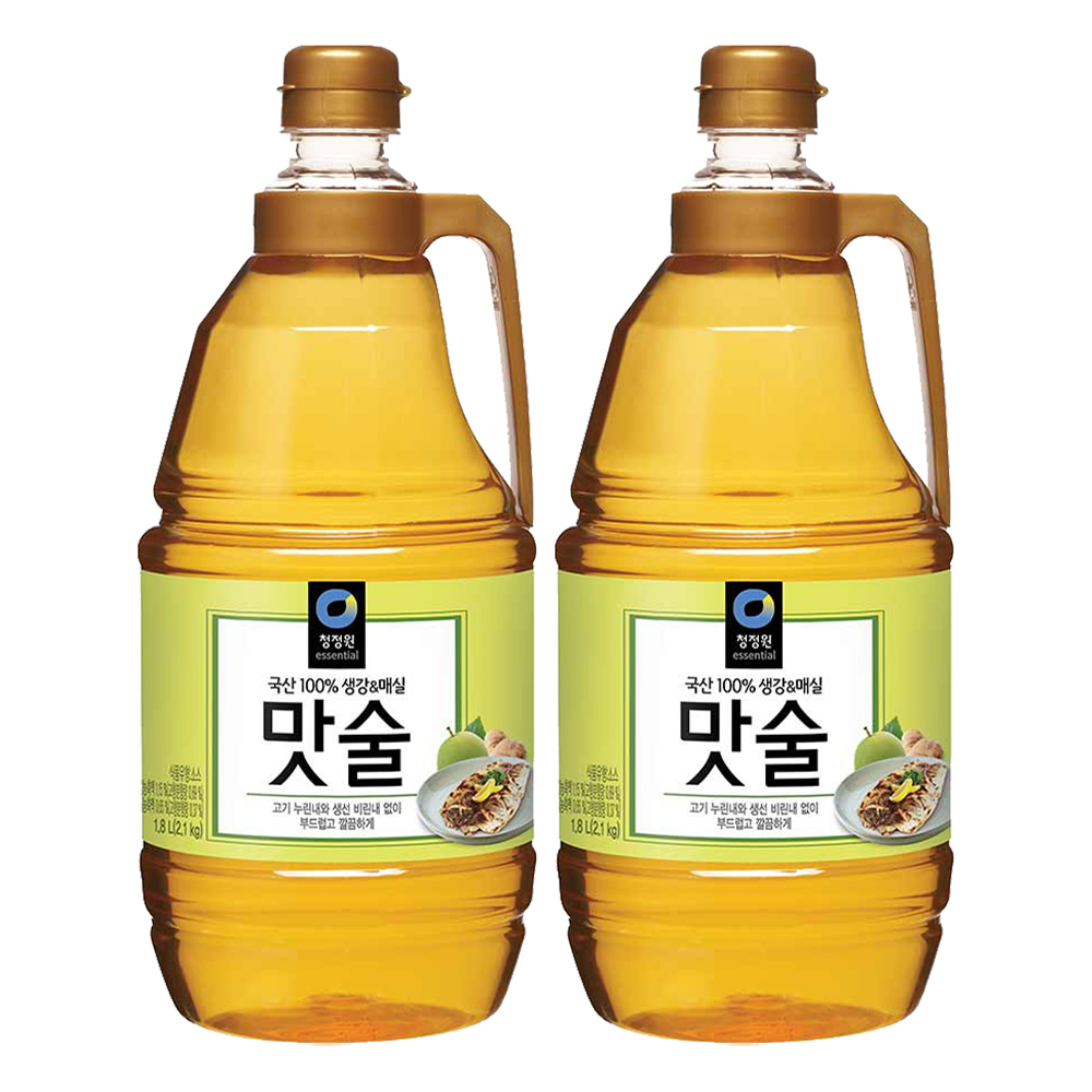 청정원 생강&매실 맛술, 1.8L, 2개 : 슈팅배송
