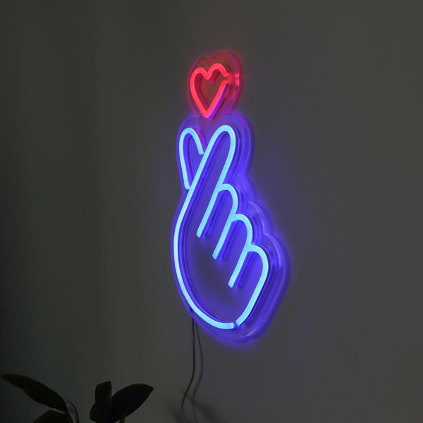 LED 네온 사인 하트 및 손 : 올트레이드3