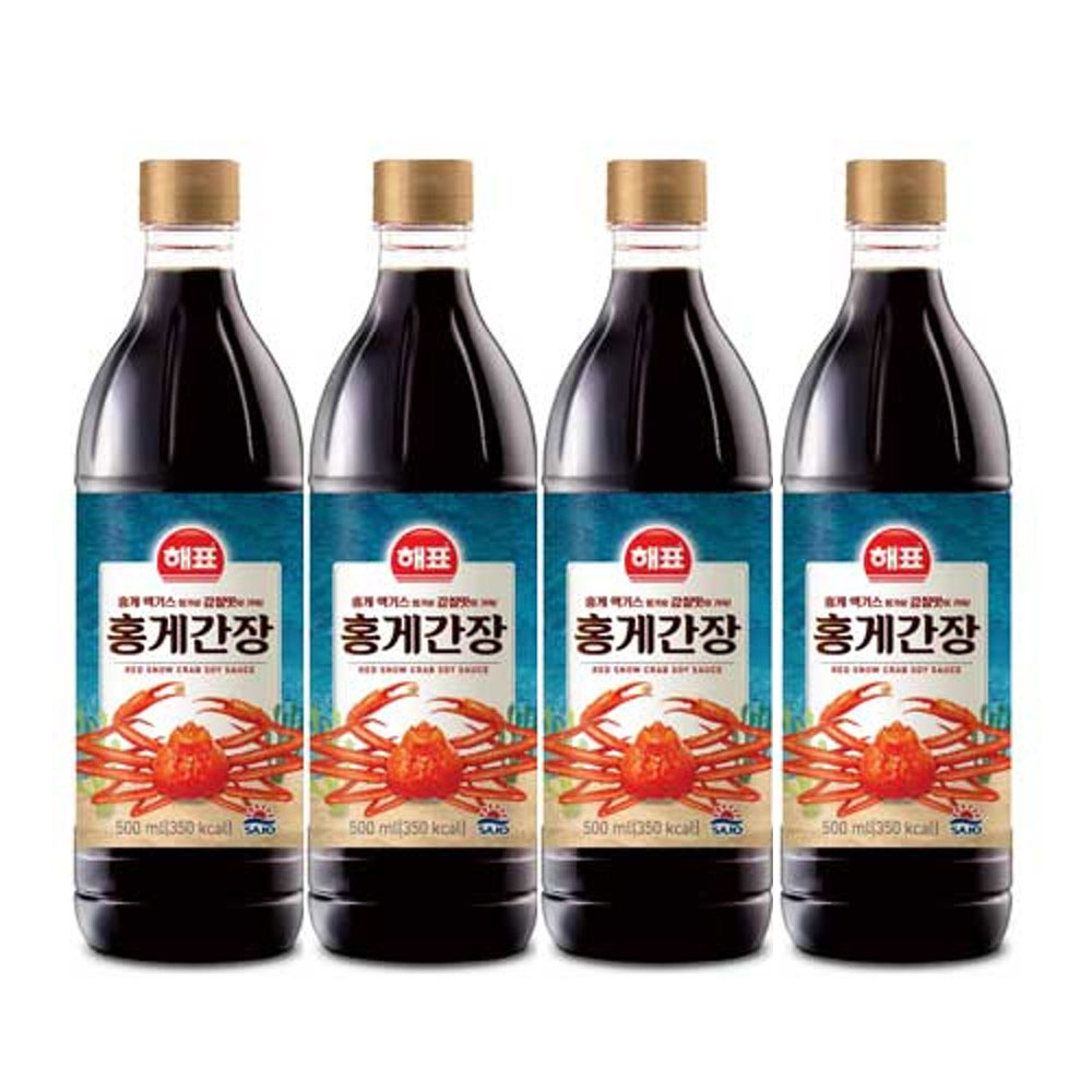 사조해표 홍게간장 500ml, 4개 : 윤성스토어
