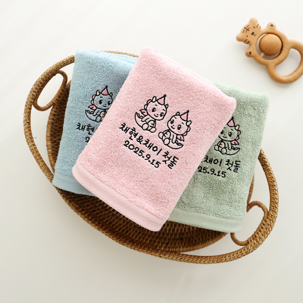 코튼 세면타올 150g 돌잔치 첫돌 돌 답례품 수건 (40개이상 단가) : 땡스샵답례품