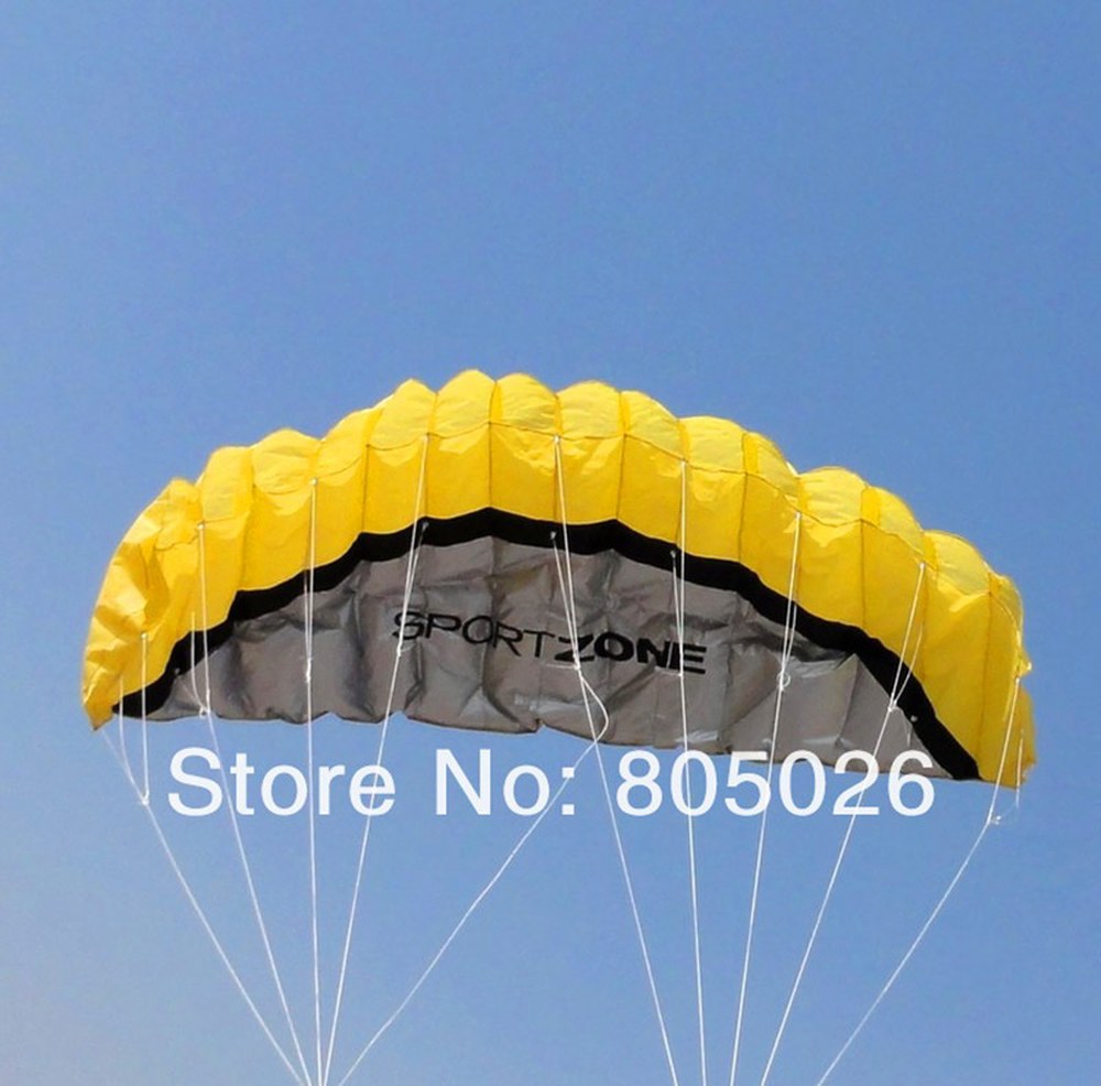 스턴트 듀얼 2 서핑 부드러운 플라잉 파워 공장 연 잉어 스포츠 야외 파라포일 5m 라인 4pcs Kites : 발마커머스
