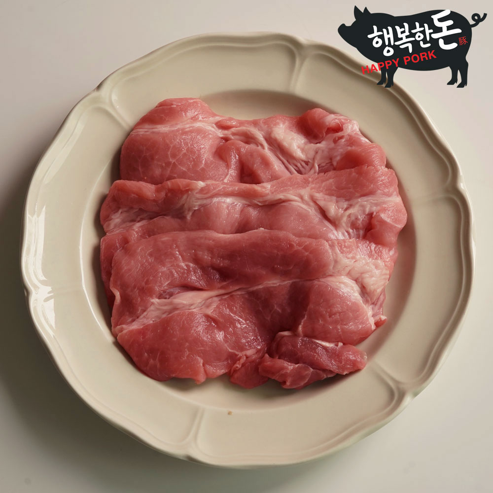 국내산 냉장 뒷다리살 100g 한돈 후지 다짐육 민찌 수육 보쌈 제육 찌개용 돼지고기 : 행복한돈