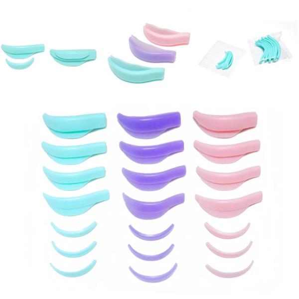 속눈썹 리프팅 키트 실리콘 패드, 파마 익스텐션 액세서리, 3D 컬러 어플리케이터 도구, 7 쌍 : 도쏠라컴퍼니