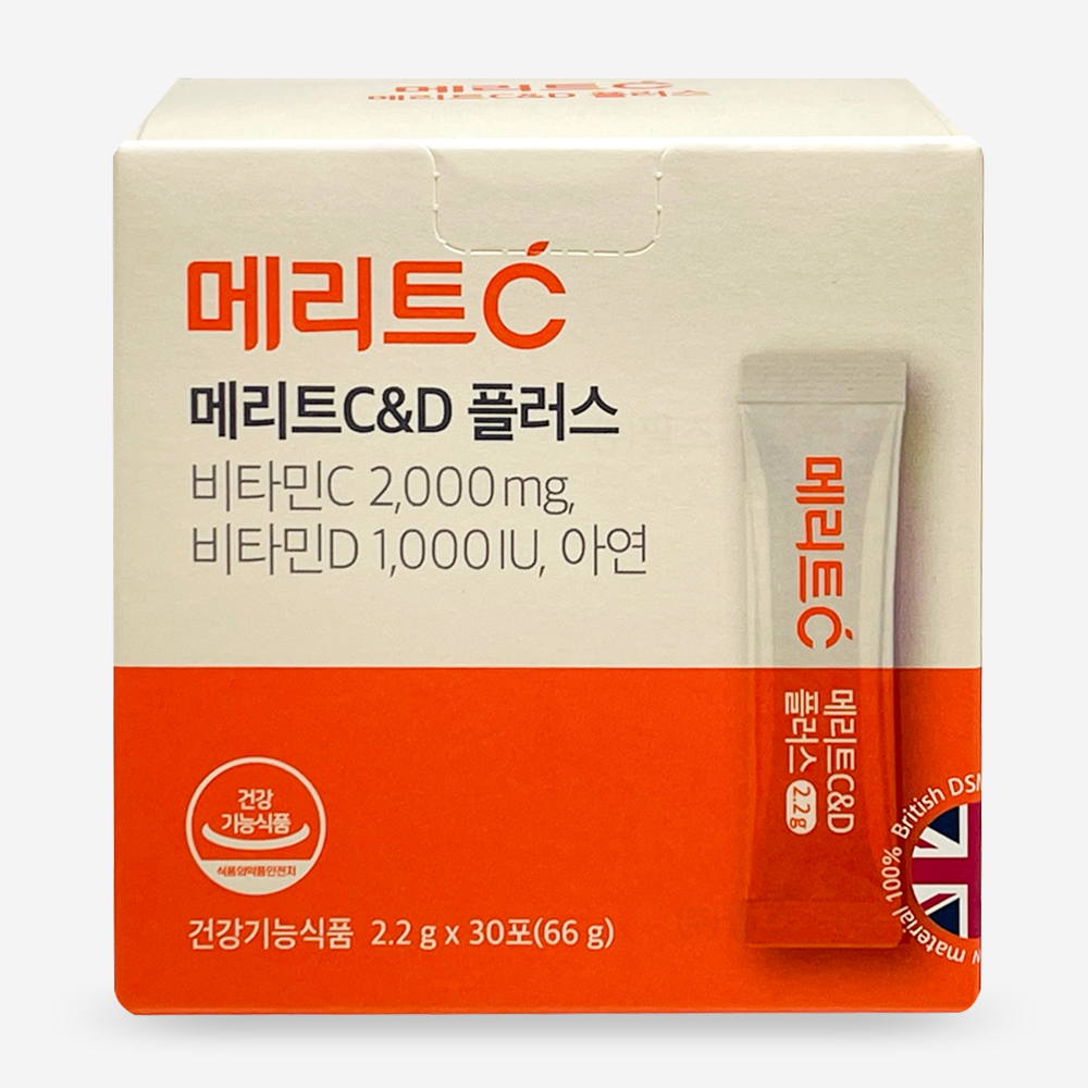 비타민c 가루 휴온스 메리트 C&D 플러스 30포 분말 비타민 씨 D 아연 : 주식회사 필즈