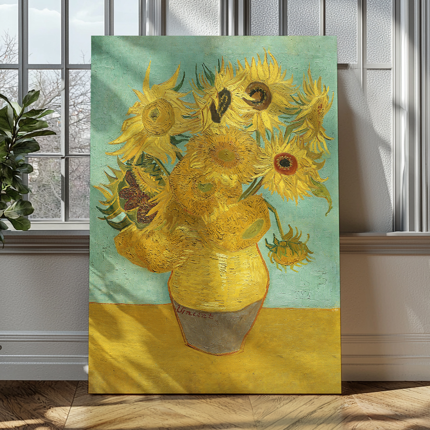 빈센트반고흐 인테리어 명화 그림 액자 해바라기1 A2 캔버스액자 : 프레임아트
