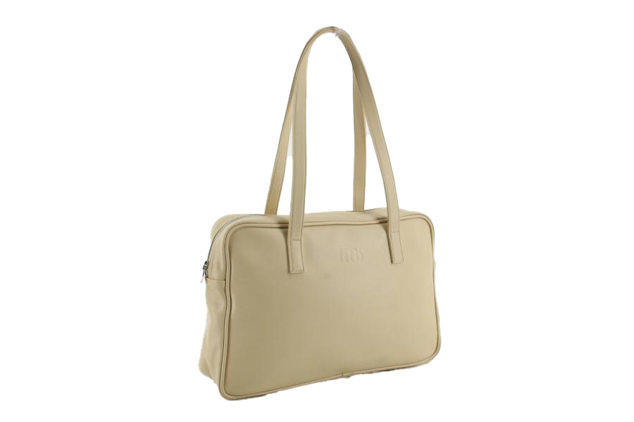 필인더블랭크 [판매가 82,900] Trapezoid Shoulder Bag crack (oatmeal) 오트밀 숄더백 : 비욘드세컨