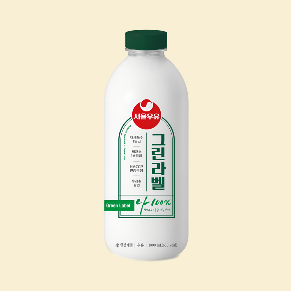 서울우유 프리미엄 그린라벨 우유 1000ML : 우유청년