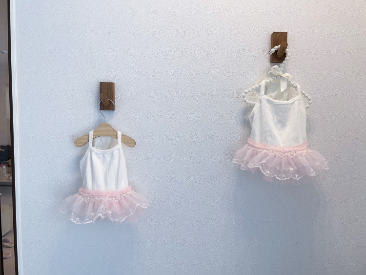 강아지 핸드메이드 로지 블러썸 레이스 원피스(주문제작) : 37.5 삼십칠점오