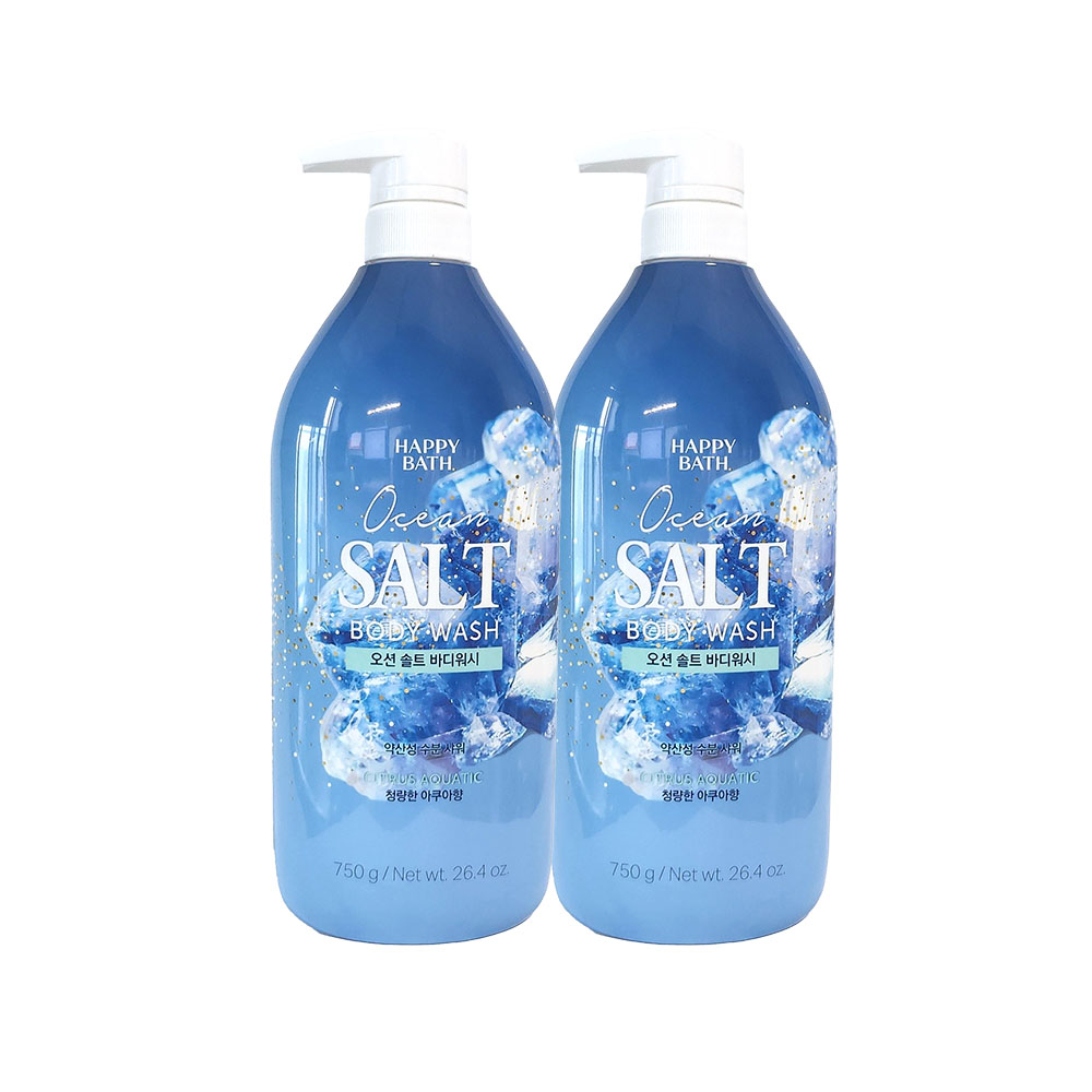 해피바스 오션 솔트 바디워시 750g x2개 : 맥스베스트