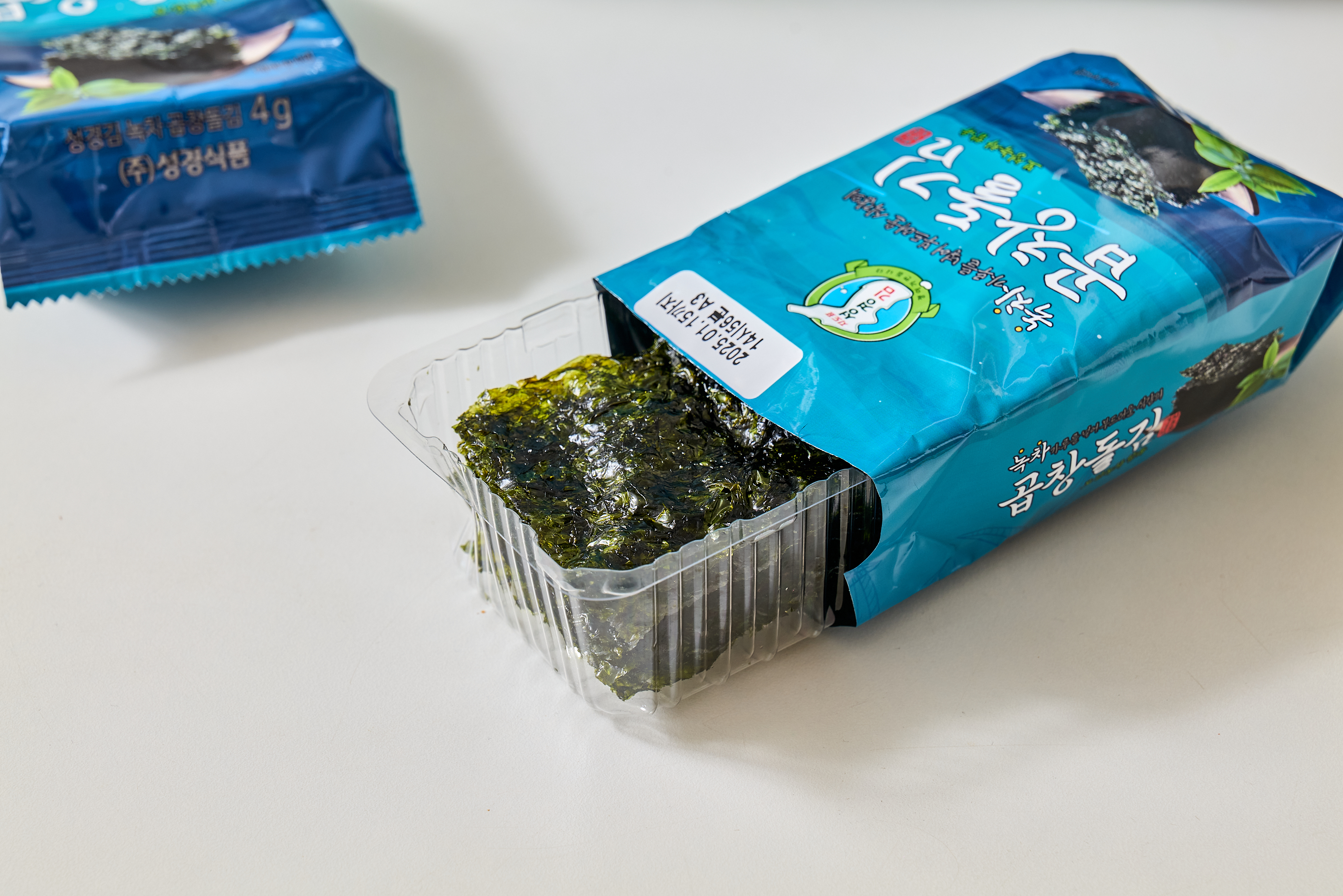 [성경김본사] 녹차곱창돌김 도시락김 4g x 16봉 64g, 3개 : 주식회사 성경식품