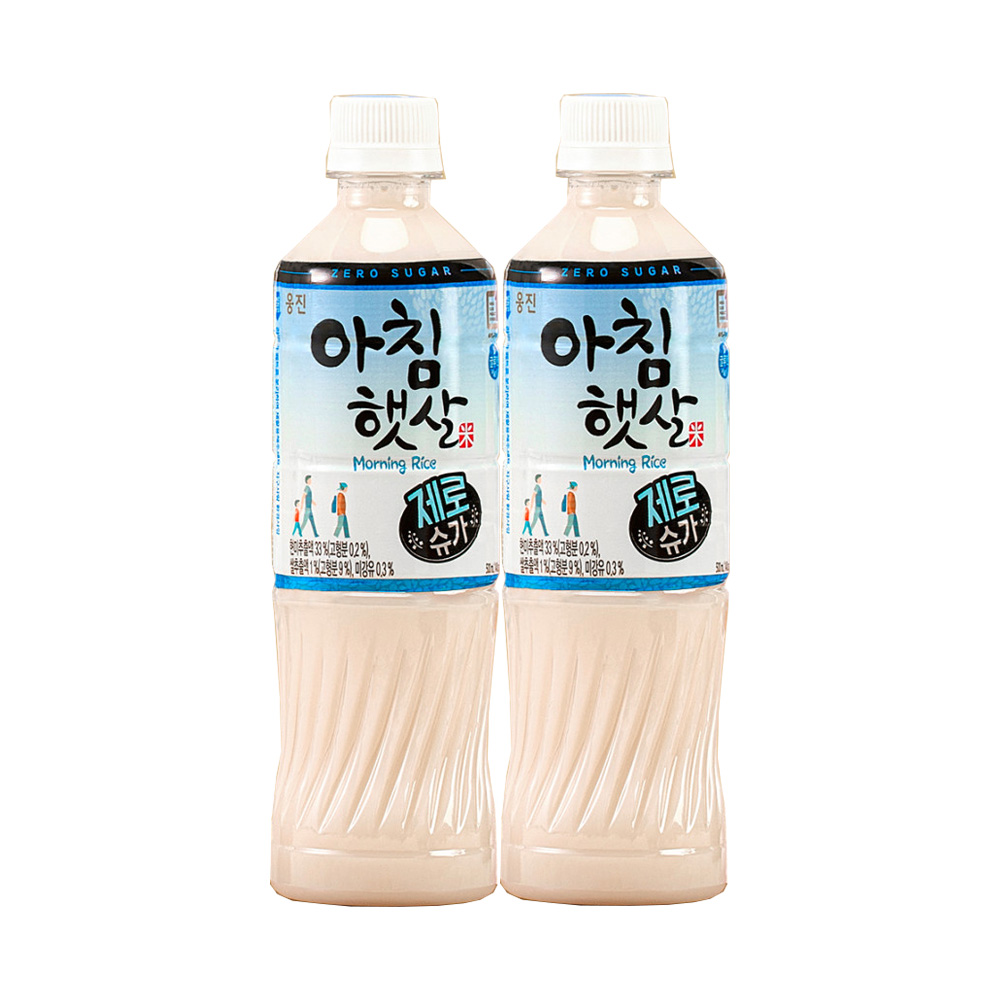 웅진 아침햇살 제로슈가 펫트 500ML 20개입 X 2박스 음료수 : 은하 몰
