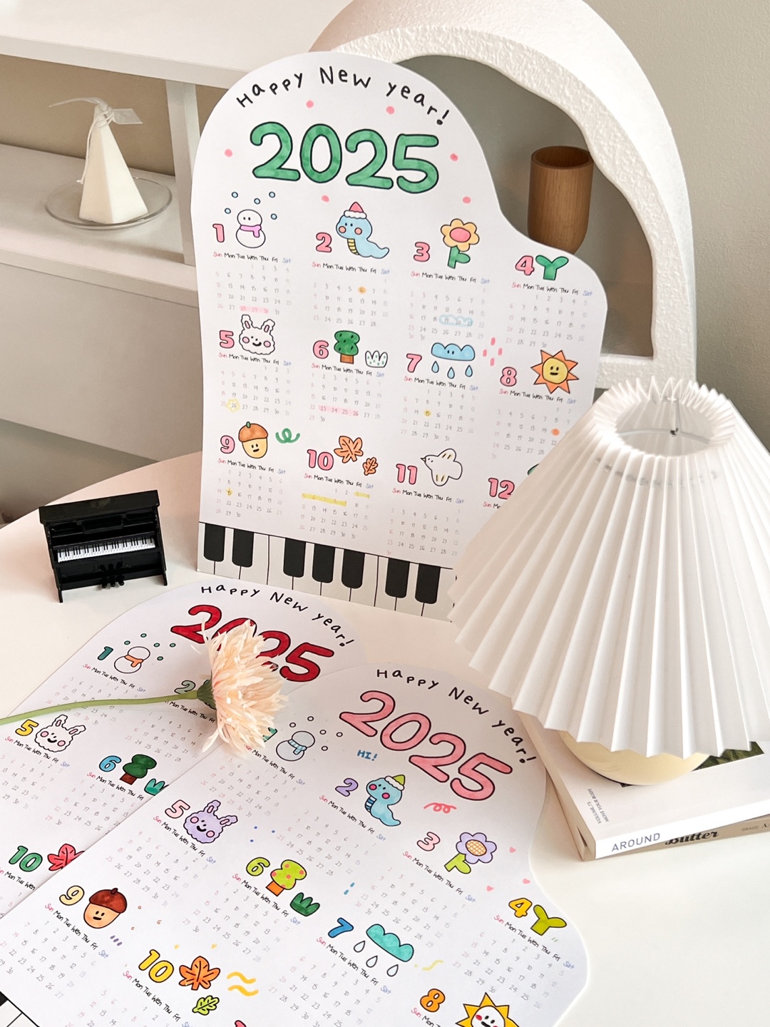 [음악특강][음악교구] 2025 벽달력 만들기 키트 변주곡 음악이론 피아노 만들기 diy : 포렛클래스