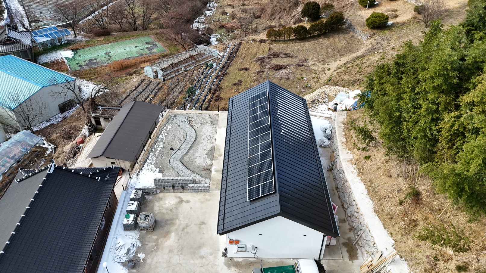 전북 남원 인월면 전원주택 징크클립형 6KW 가정용태양광 시공 : 에이스솔라에너지