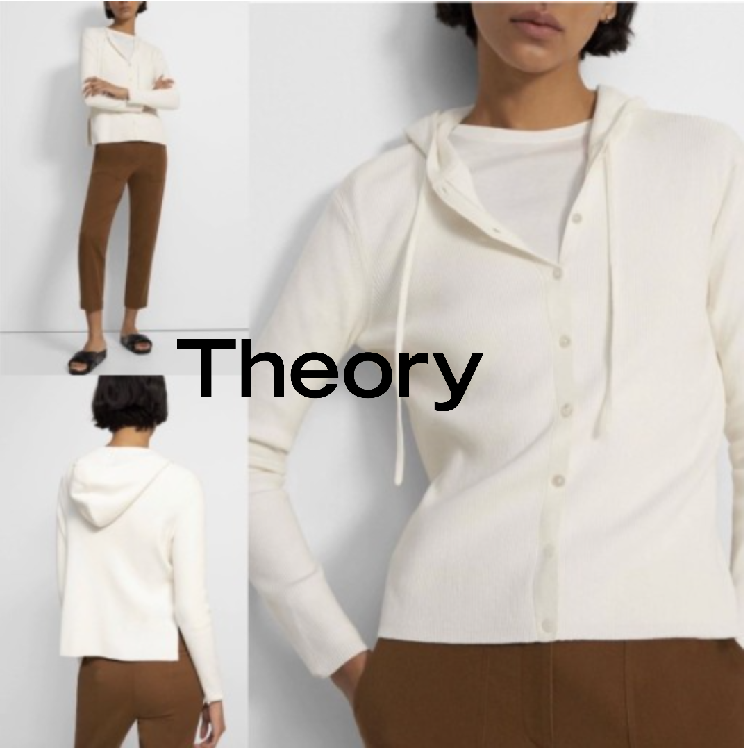 THEORY 띠어리 후드 코튼 가디건 : 보나아울렛