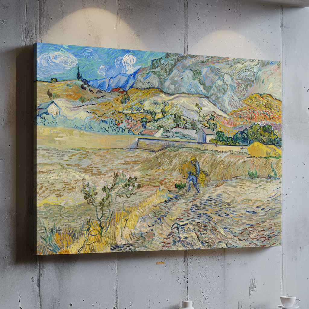 빈센트반고흐 인테리어 명화 그림 액자 세인트리미 풍경 A2 캔버스액자 : 프레임아트