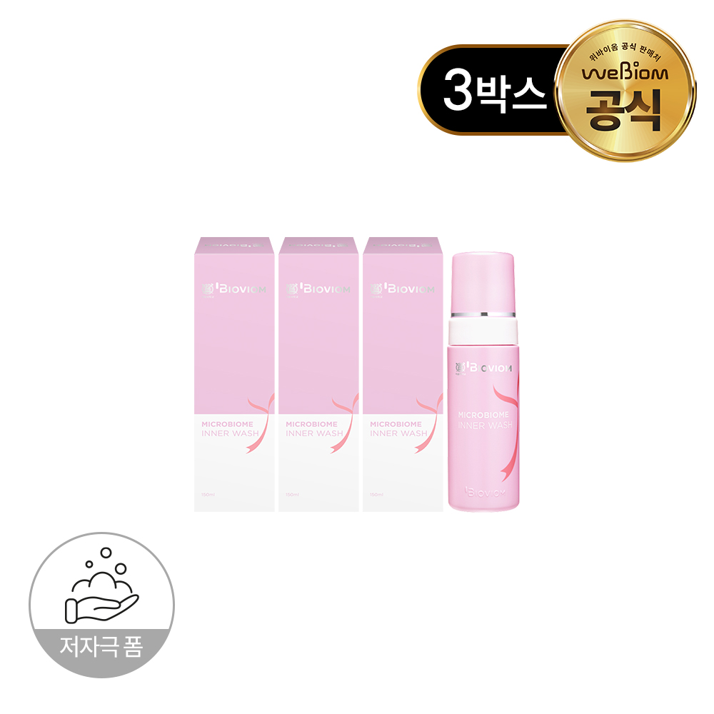 서울대 위바이옴 마이크로바이옴 이너워시 여성청결제 150ml, 3개 : 위바이옴