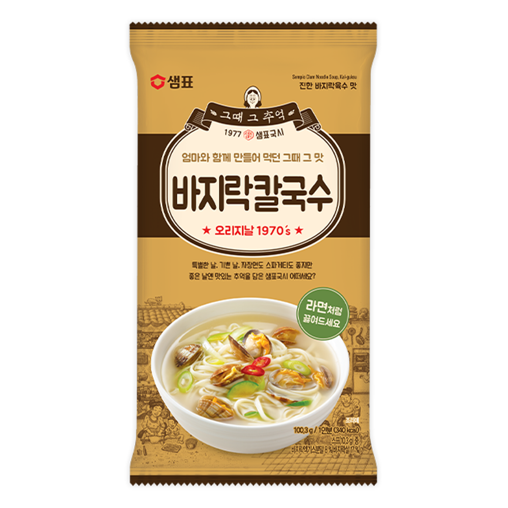 샘표 국수 얼큰칼국수 101g X 10개 간편조리 라면대용 : 두배로마트