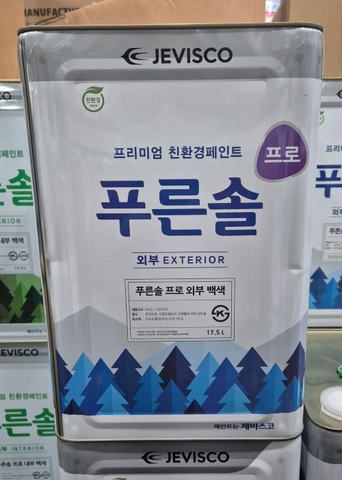 제비스코 푸른솔 프로 외부 베스트 색상 40선 17.5L 외부/내부 친환경 수성페인트 : 페인트블루