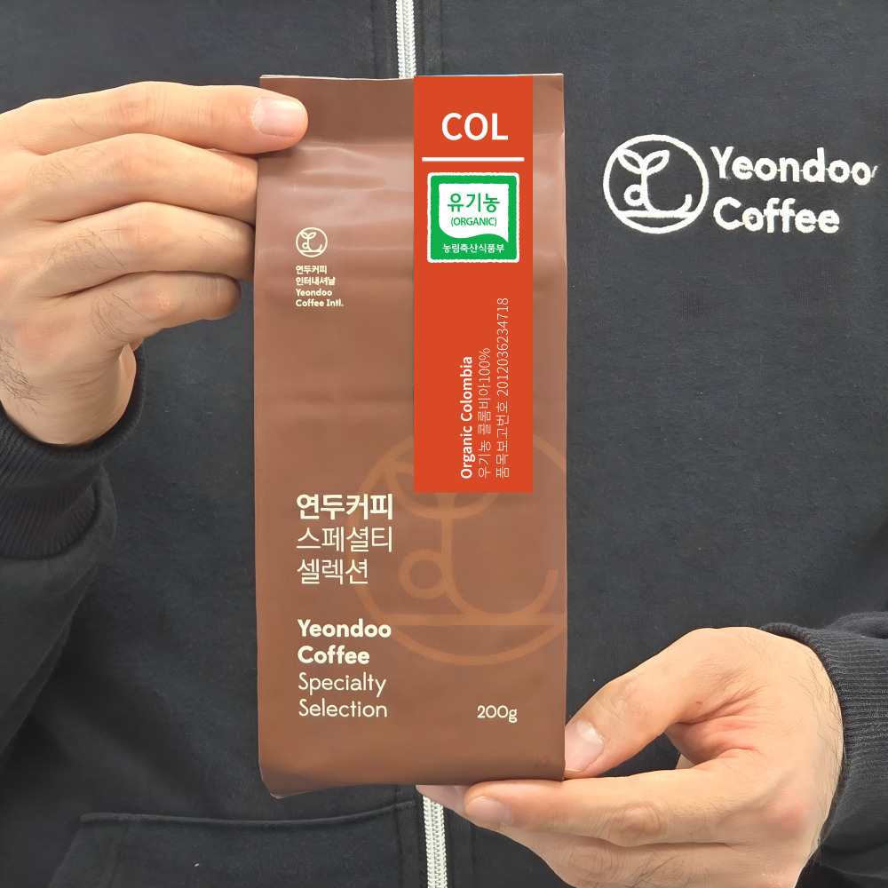콜롬비아 유기농 원두 아라비카 스페셜티 원두커피 가루 커피콩 200g : 삼청동 연두커피