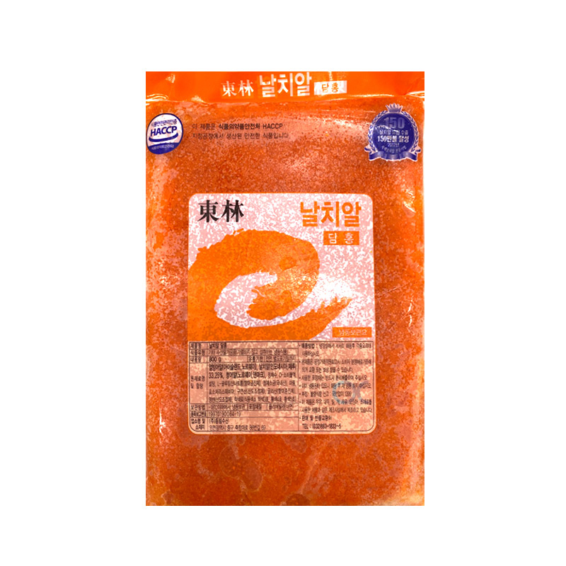 동림 레드 날치알 800g 초밥 알밥 마끼 재료(기본 아이스박스+아이스팩) : 오케이푸드 마켓