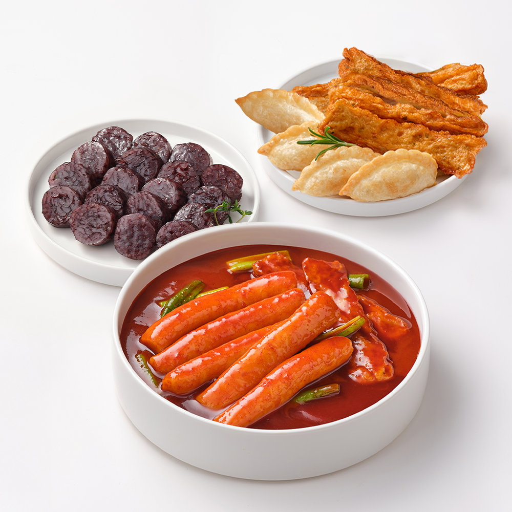 [선물하기] 삼첩분식 부산가래떡떡볶이 + 누드순대 + 모둠튀김 A : BCON