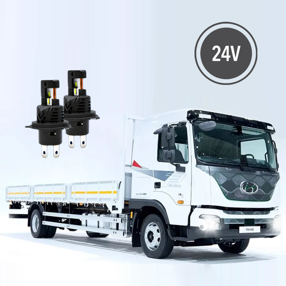 케이더블리 LED 합법 전조등 24v 화물차 H7, 화이트, 파비스_(19년-25년) : 케이더블리