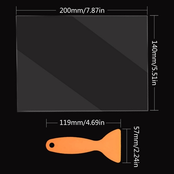 FEP 필름 200x140x0.15mm MARS 2 Pro/Anycubic LCD UV 3D 인쇄용 5 개 : 올트레이드4