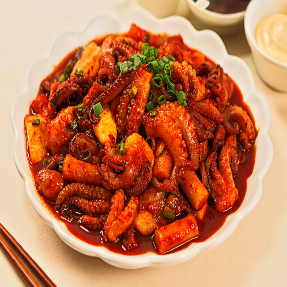 도담쭈꾸미 600g 2-3인분 양념 쭈꾸미 볶음 밀키트 캠핑 요리 : 아름푸드