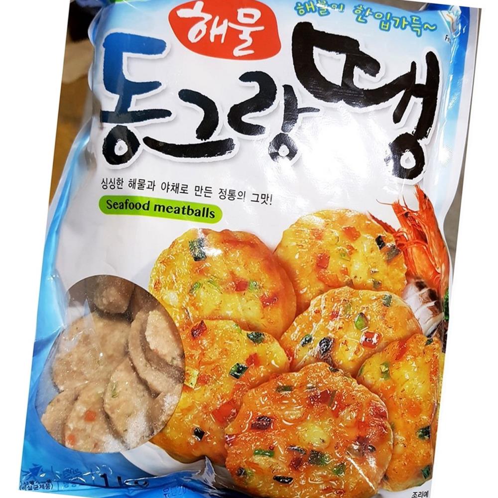 씨밀레 해물 동그랑땡 1kx10 식자재 업소용 식재료 식당용 대용량 단체 급식용 : 늘 건강생활