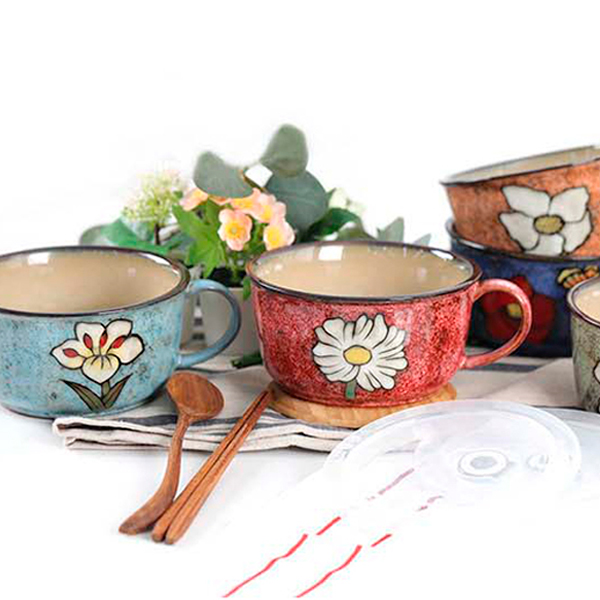 소담 밀폐라면기/도자기볼 면기 국물볼 라면기 라면그릇 머그 : 한주주방