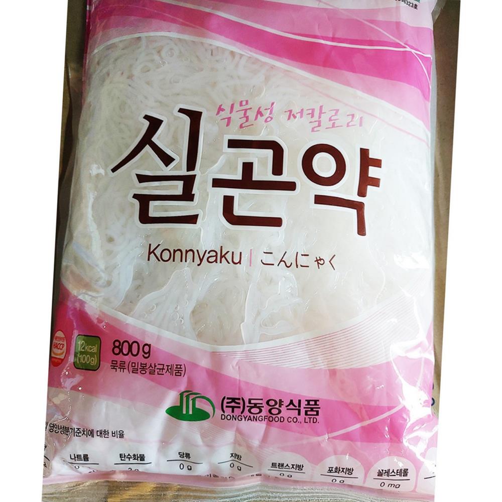 실곤약 면 동양식품 800g x10 업소용 : 지구본식품
