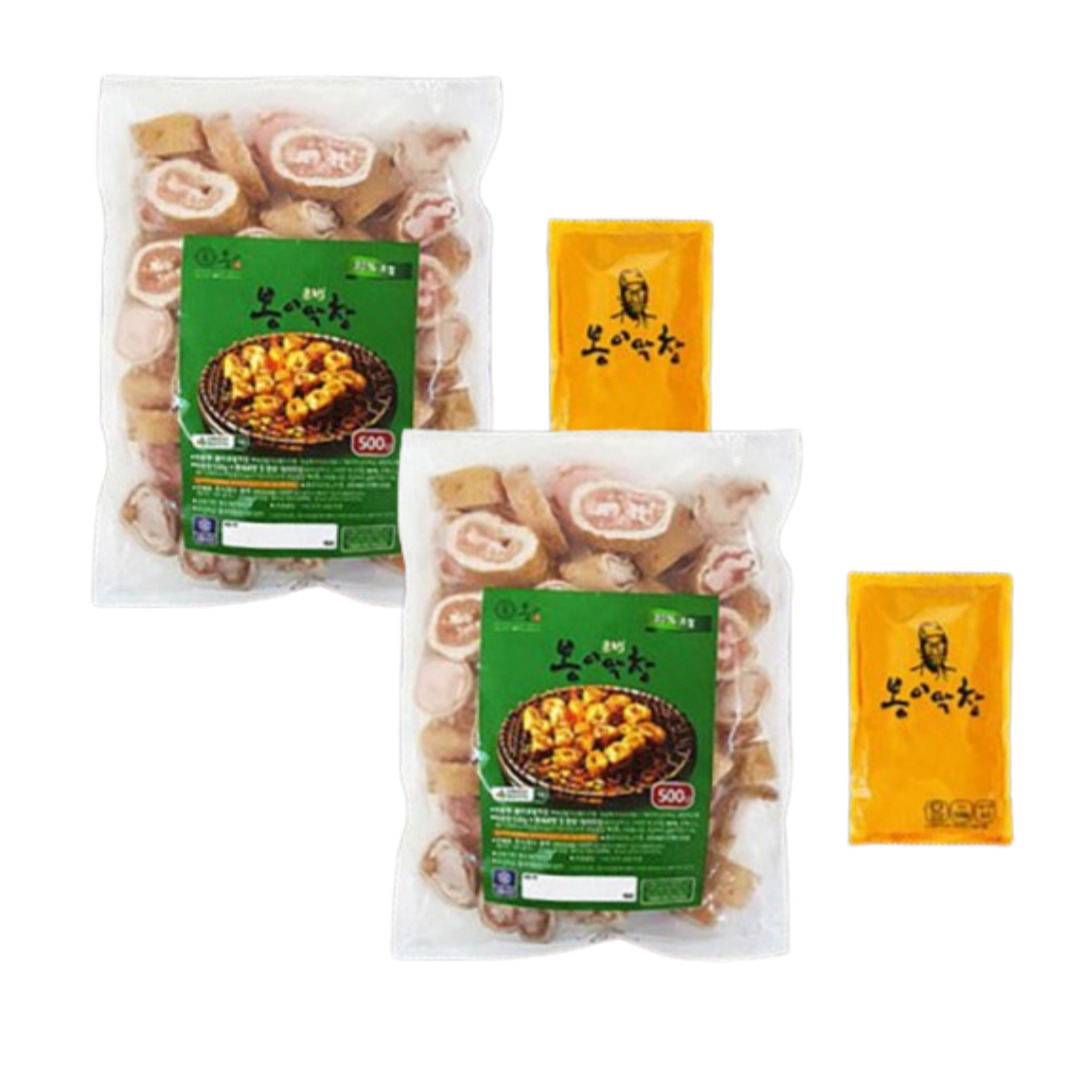[봉이막창] 초벌대구막창 500g 2개, 소스 100g 2개 (참피디안주) : 클릭쿠
