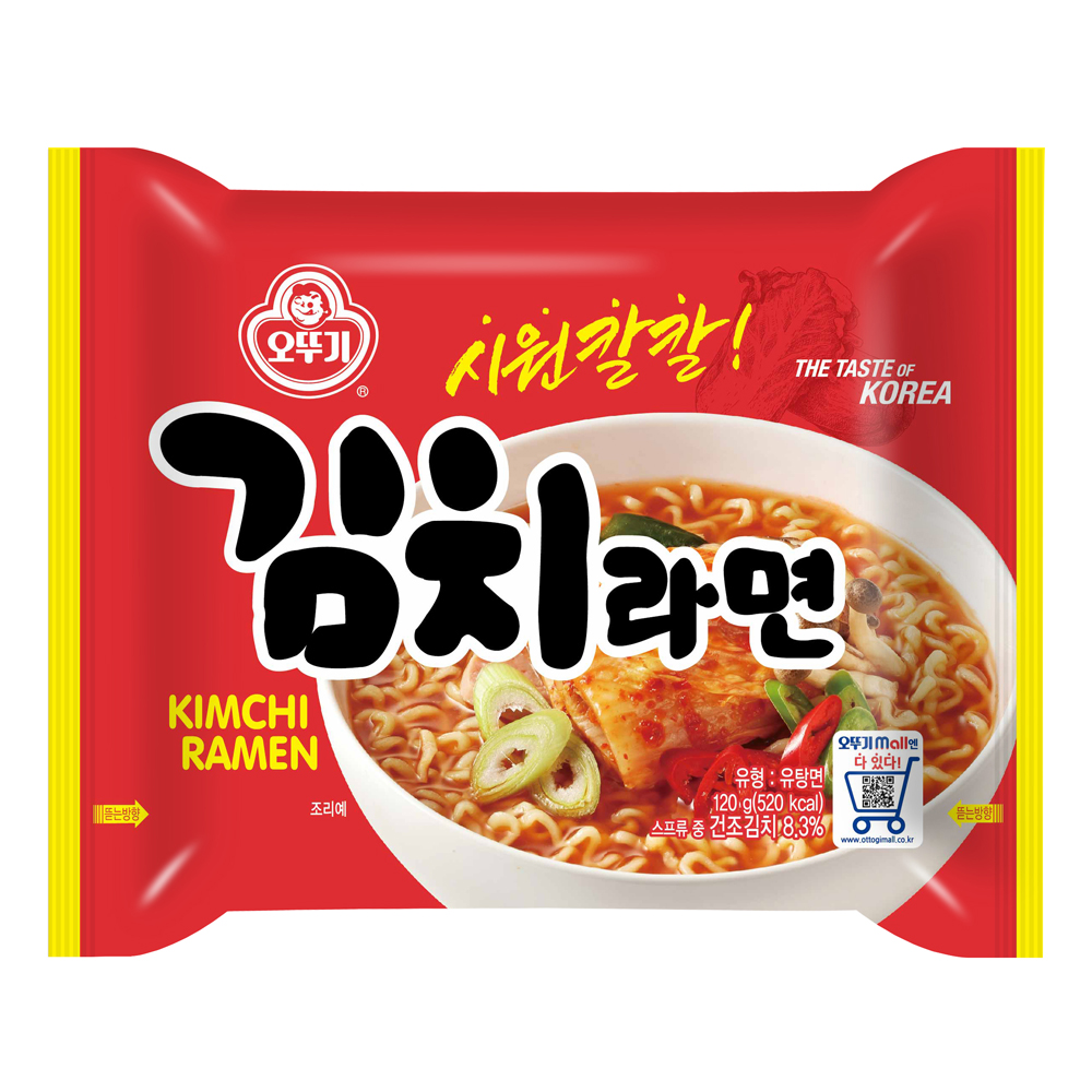 오뚜기 김치라면 봉지라면 120g, 40개 : 랜선스토어