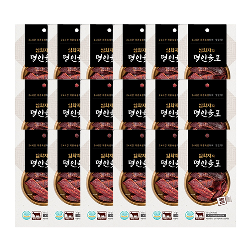 임화자 명인 국내산 소고기 육포 25g x 18봉 : FORURIUM