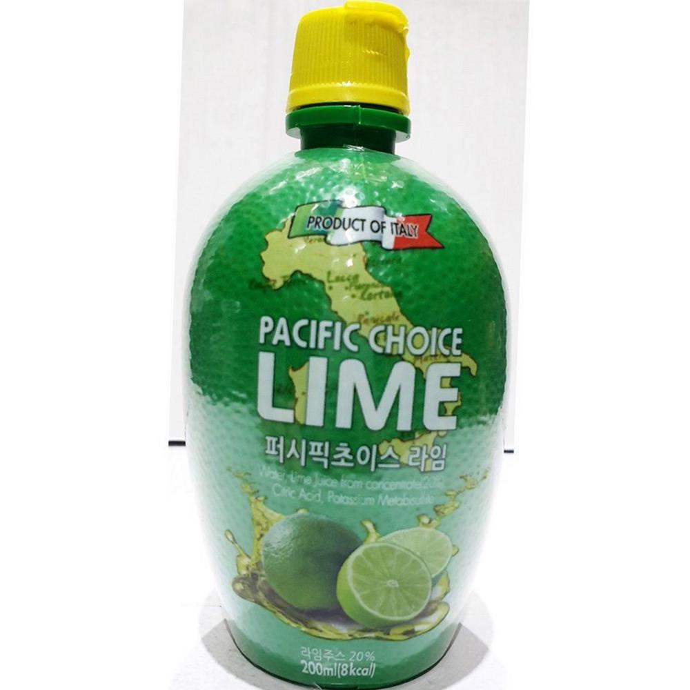 라임 주스 농축 퍼시픽초이스 200ml x12 식자재 업소용 식재료 식당용 대용량 단체 급식용 라임주스 : 바르다푸드몰