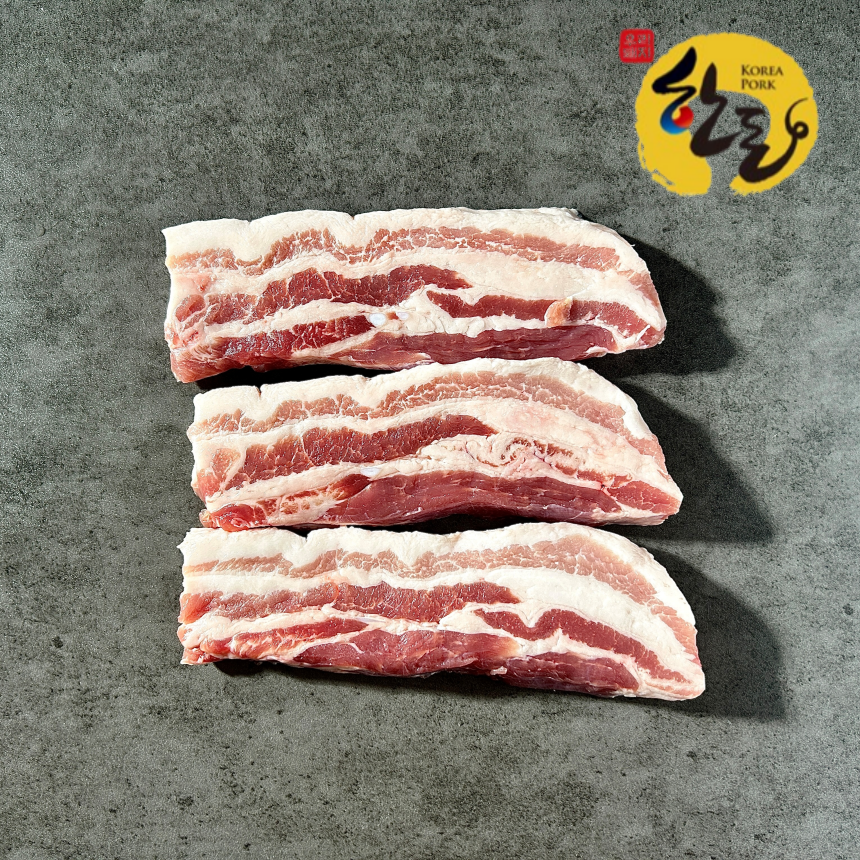 직통미트 한돈 두꺼운 삼겹살 생삼겹살 냉장, 1kg, 2개 : 직통미트