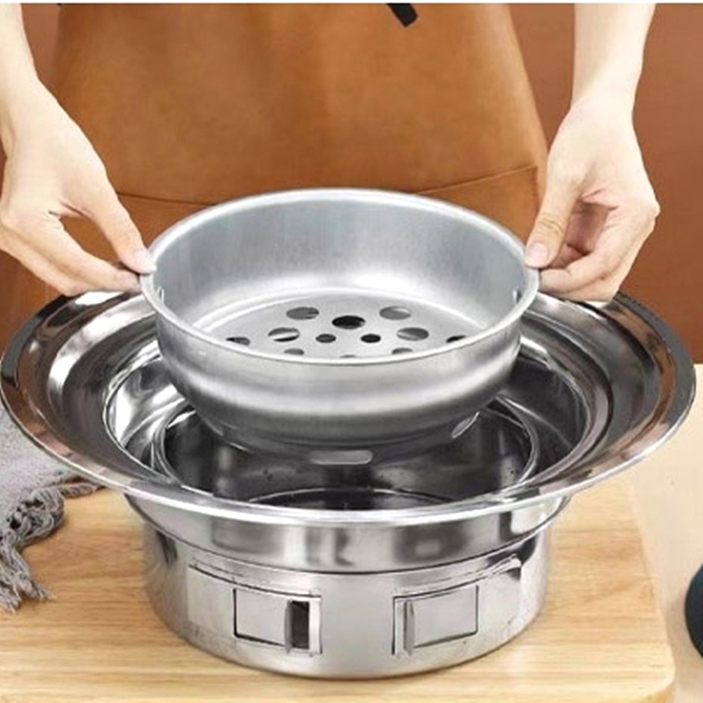 집에서숯불구이 화로구이 가정용숯불 원형화로대 : 똑딱상회