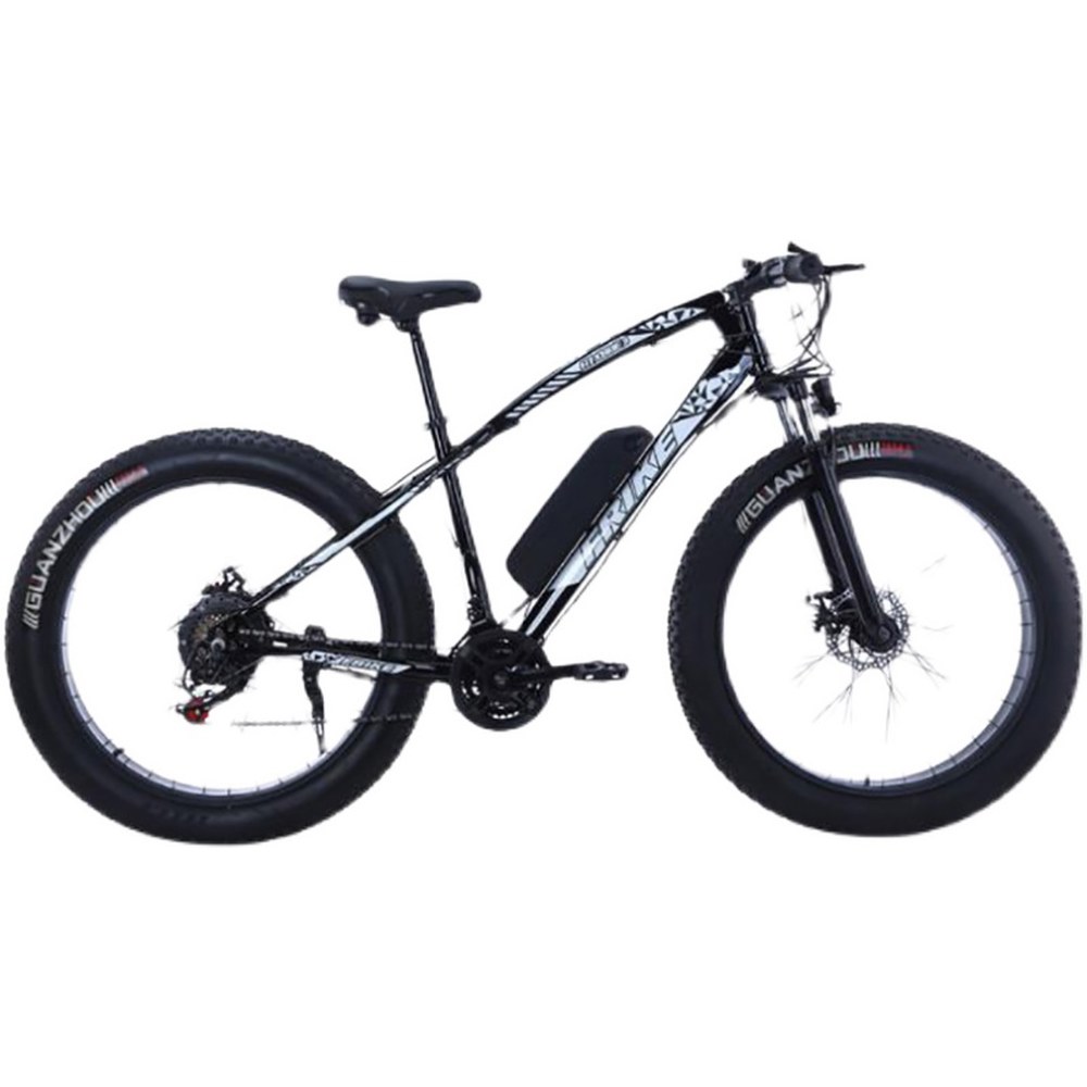 팻바이크 전기자전거 MTB 배달 광폭 자전거 1000W 10A 펫바이크 전동 26인치 블랙 레드 스포크 휠 36V8A 26km 21단 : Pop몰