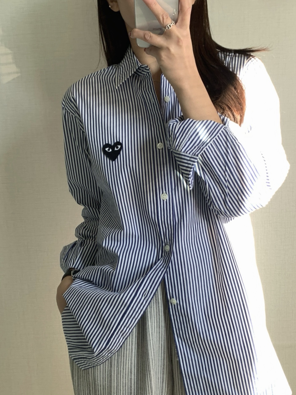 COMMEdesGARCONS 꼼데가르송 스트라이프 셔츠 : ondit