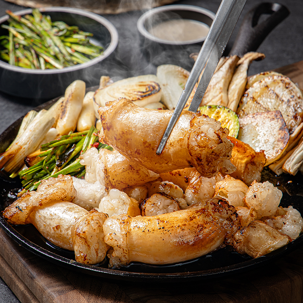 털보삼촌 안동 한우곱창 세트 1kg 소 곱창 대창 막창 염통 전골 여행 캠핑 홈파티 술안주 : 털보 삼촌