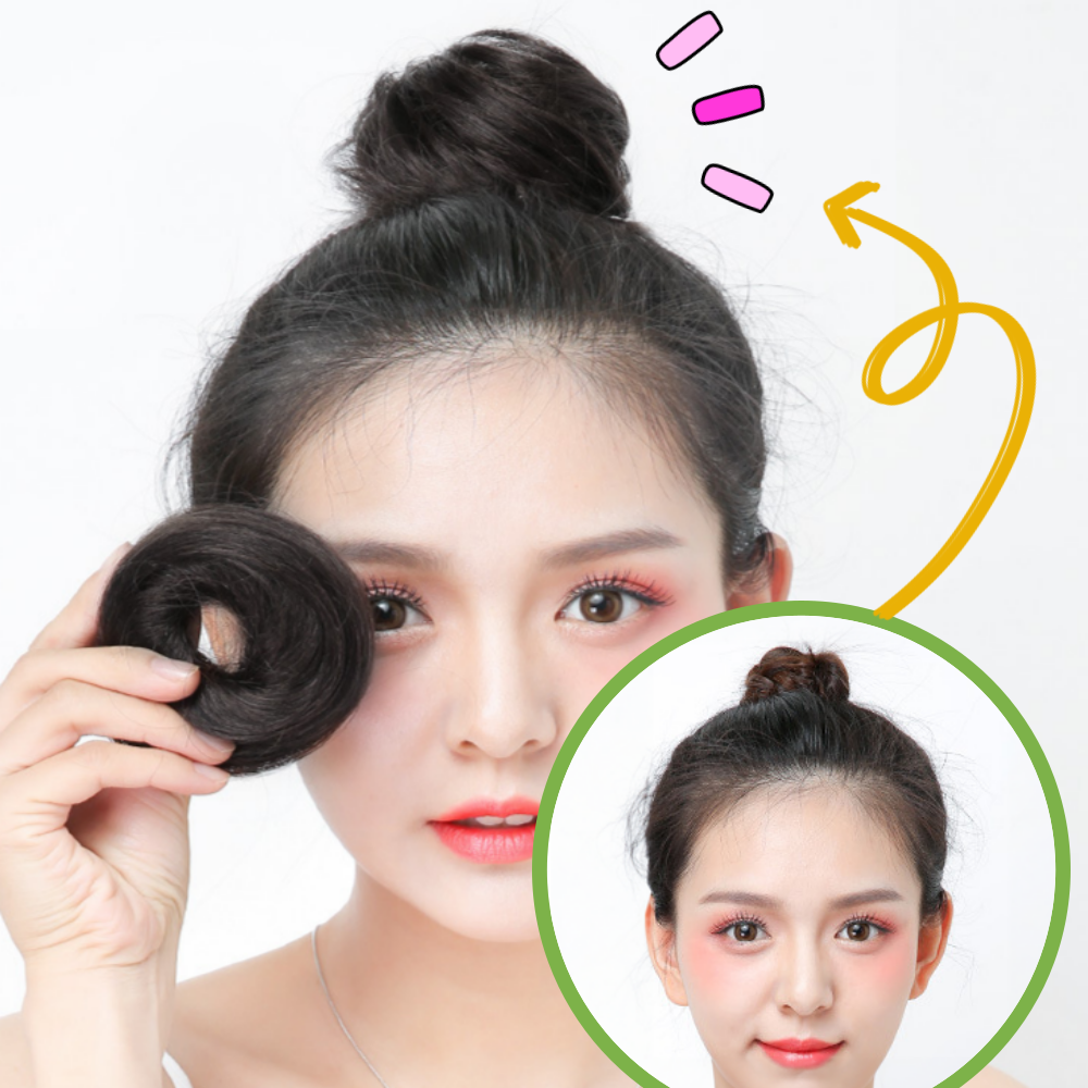 타로샤 볼륨업 자연스러운 똥머리 밴드 : 꼬미꼬미샵