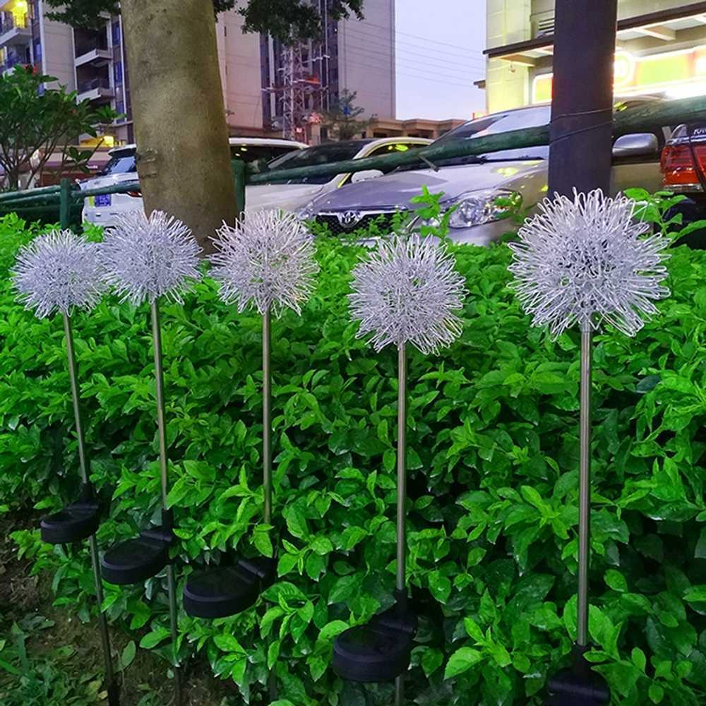 민들레 램프 LED 장식 모형 램프 조명 정원 행사 공원 전기 모델 10CM 민들레 따뜻한 화이트 : 블루먼스