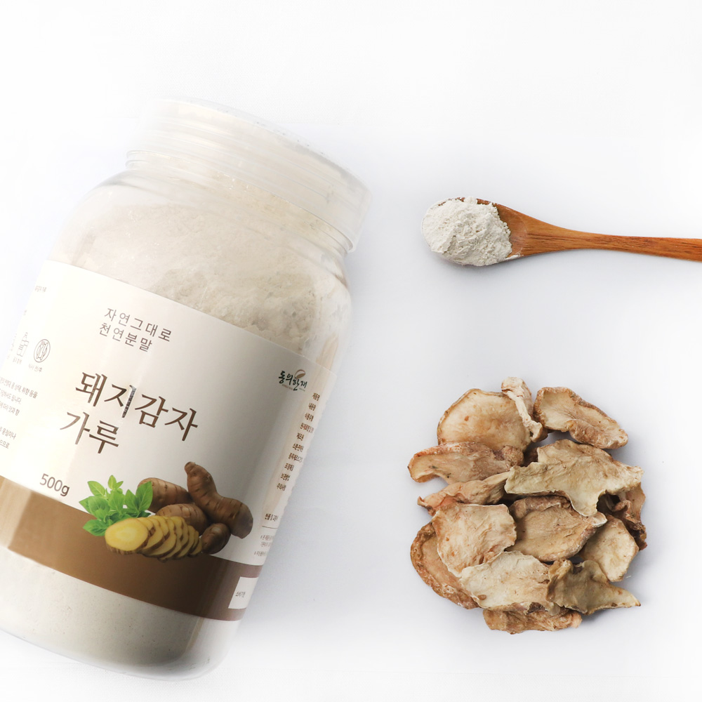 국산 돼지감자 가루 분말 500g : 동의한재 허브마켓 주식회사