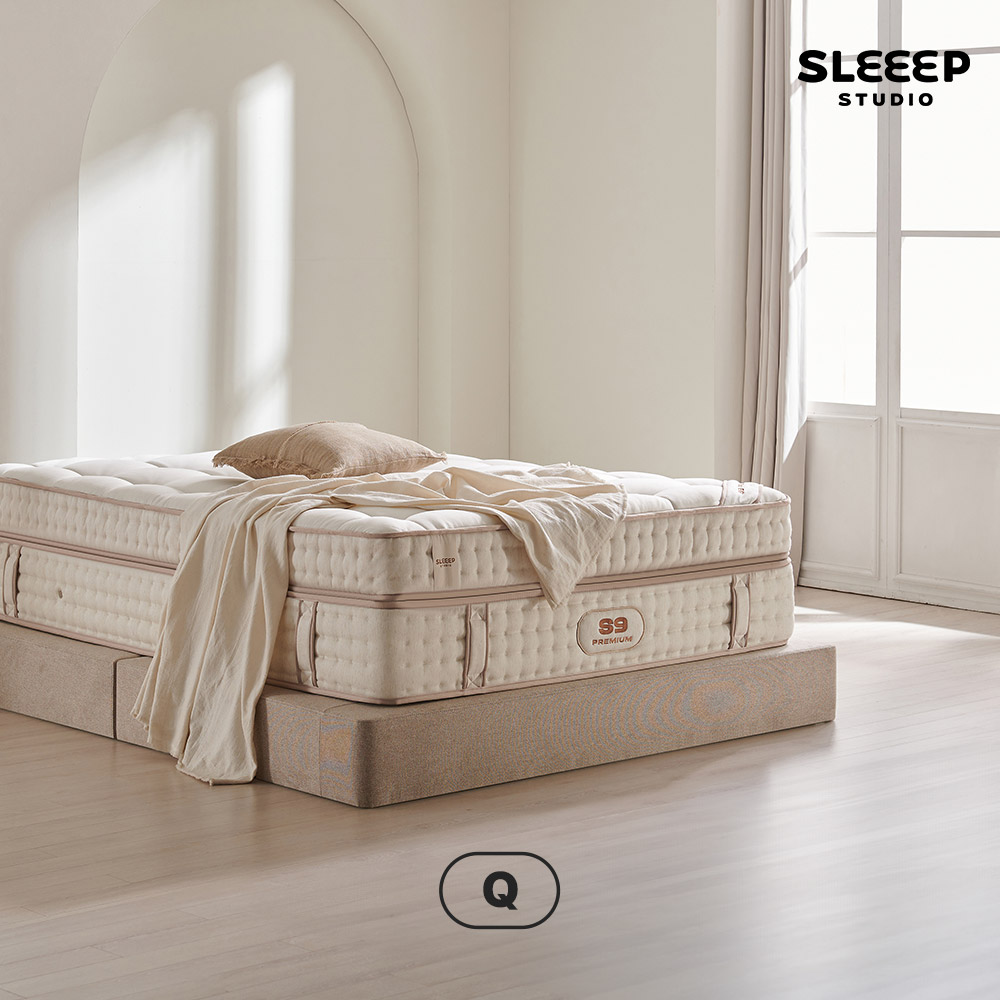 [스튜디오슬립] S9 프리미엄 토퍼분리형 40cm 스테인리스 스프링 매트리스(퀸) : STUDIOSLEEP