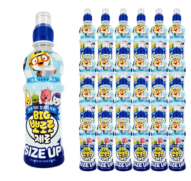 팔도 빅 뽀로로 제로 딸기맛 24개 360ml : 다함께차차몰