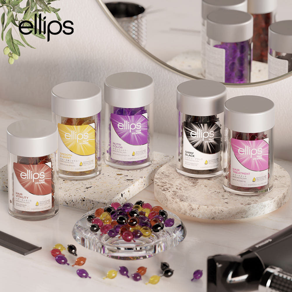 엘립스 헤어 오일 발리 헤어에센스 비타민 캡슐 ELLIPS 핑크 50개입, 50ml : 지몰 Jimall